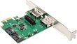 InLine PCIe x1 na 2 x SATA 6G / 2x eSATA 6G (76696B) hinta ja tiedot | Ohjain- ja laajennuskortit | hobbyhall.fi