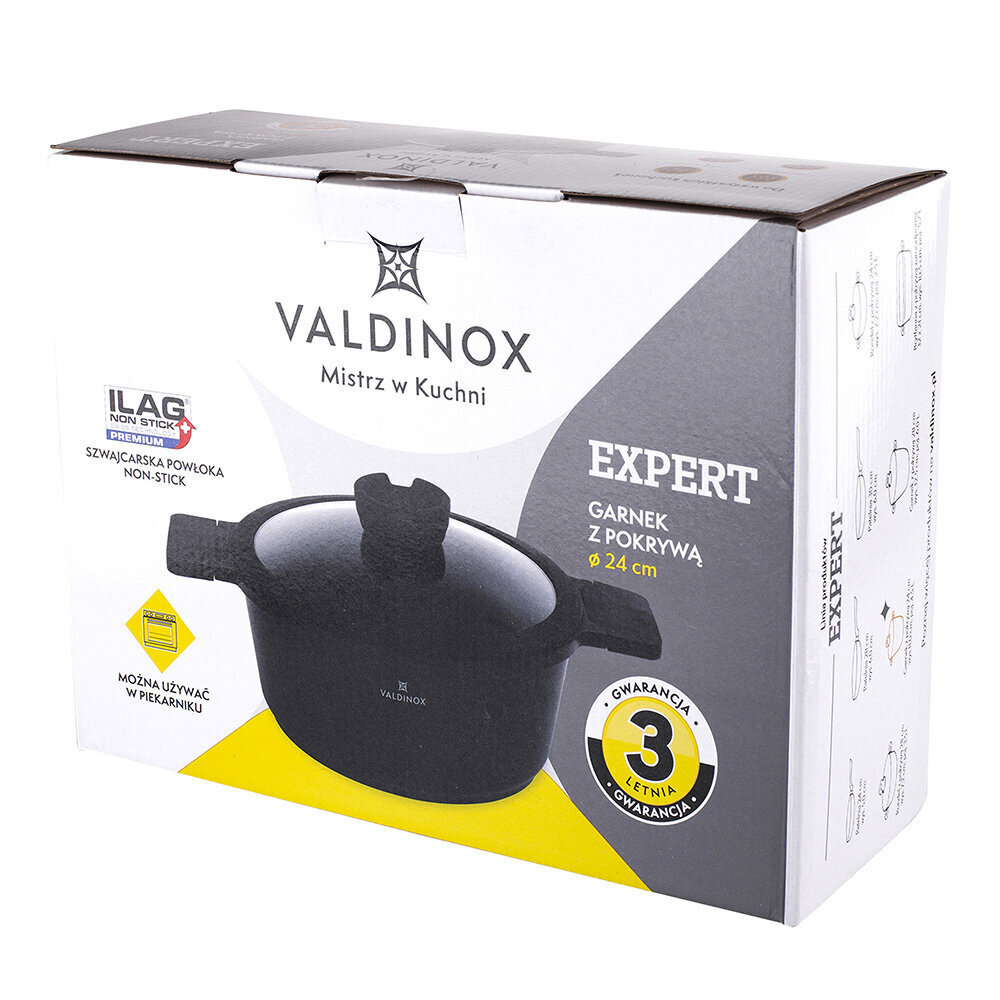 Valdinox Expert kattila kannella, 24cm hinta ja tiedot | Kattilat ja painekattilat | hobbyhall.fi