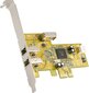 Dawicontrol (DC-1394 PCIe Retail) hinta ja tiedot | Ohjain- ja laajennuskortit | hobbyhall.fi