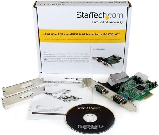 STARTECH PEX2S553 2 Port Dual Profile hinta ja tiedot | Ohjain- ja laajennuskortit | hobbyhall.fi