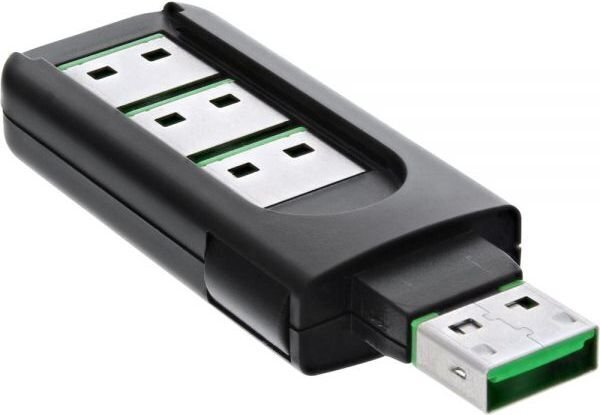InLine USB Portblocker, 4 port blocker (55723) hinta ja tiedot | Koteloiden lisätarvikkeet | hobbyhall.fi