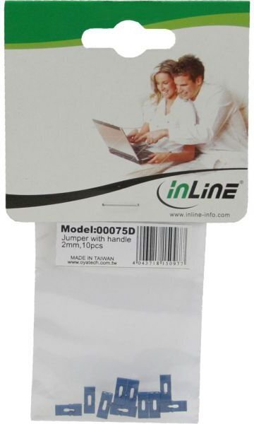 InLine Jumpers with flap 10 pcs for vintage PC / Server boards and interface cards (00075D) hinta ja tiedot | Komponenttien lisätarvikkeet | hobbyhall.fi