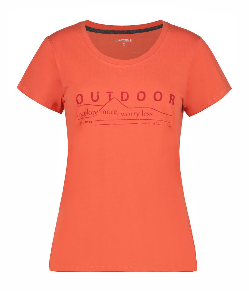 Naisten T-paita BELCHER, korallinpunainen hinta ja tiedot | Naisten T-paidat | hobbyhall.fi