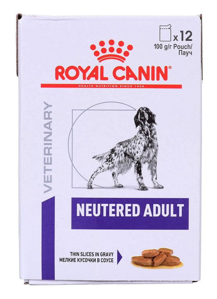 Royal Canin VHN Neutered aikuisille koirille steriloinnin jälkeen, 12 x 100 g hinta ja tiedot | Koiran märkäruoka | hobbyhall.fi