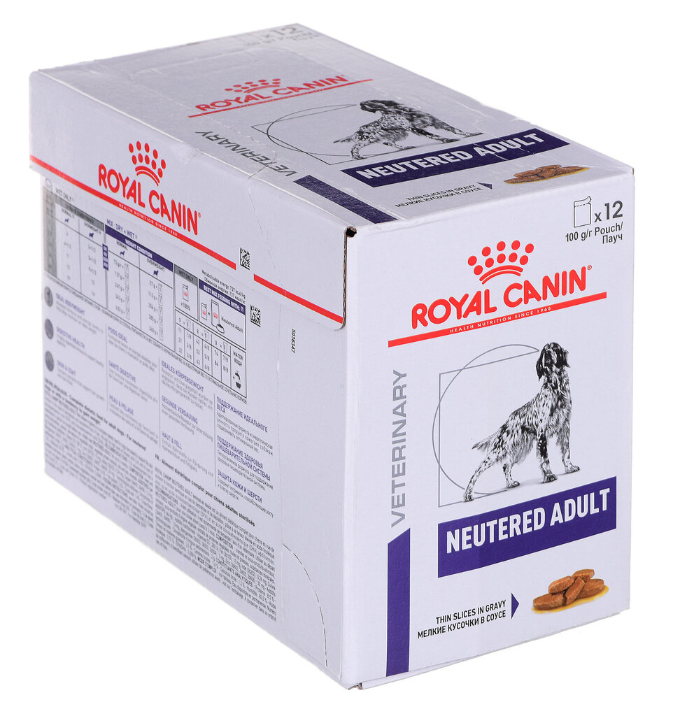 Royal Canin VHN Neutered aikuisille koirille steriloinnin jälkeen, 12 x 100 g hinta ja tiedot | Koiran märkäruoka | hobbyhall.fi