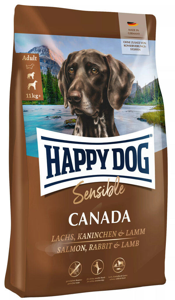 Happy Dog Supreme keskikokoisille herkille koirille, 4 kg hinta ja tiedot | Koiran kuivaruoka | hobbyhall.fi