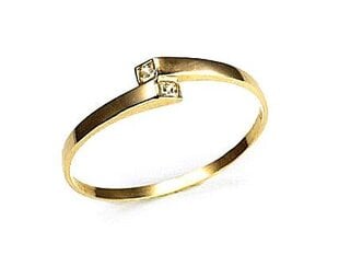 Kultainen sormus Diamond Sky Rubicon II 14 karaatin kultaa DS01G286 hinta ja tiedot | Sormukset | hobbyhall.fi
