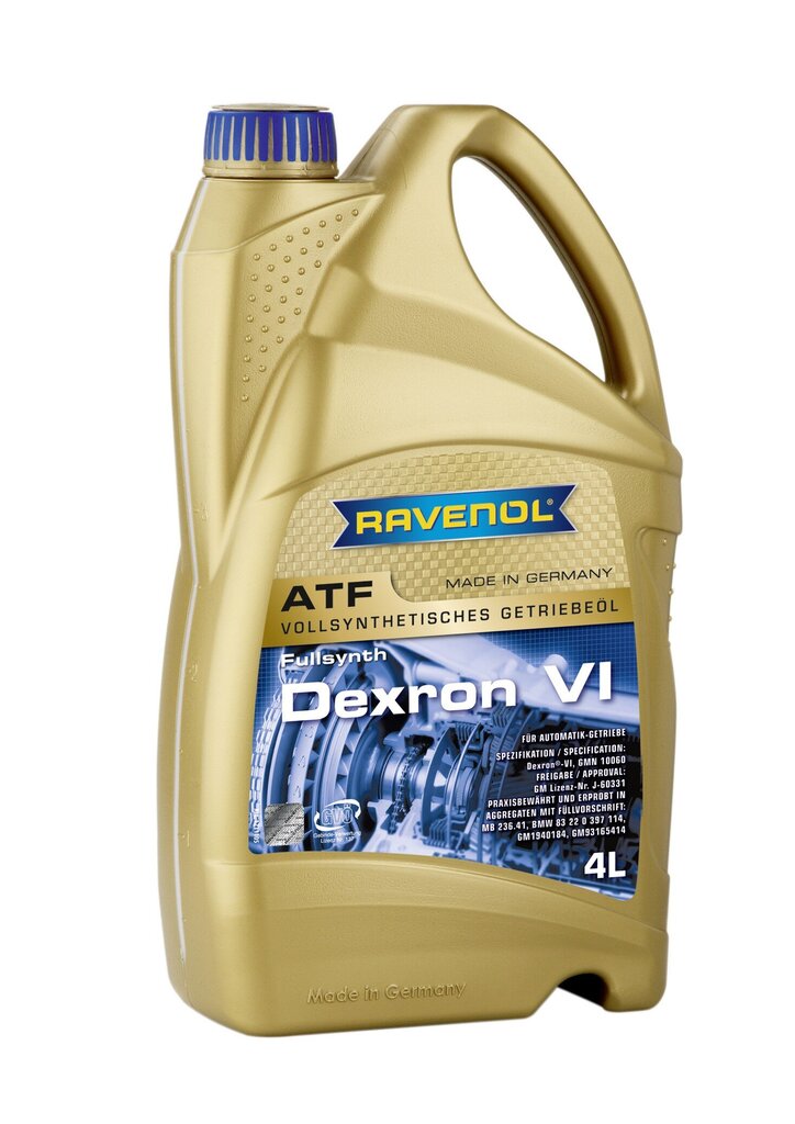 Vaihteistoöljy Ravenol ATF Dexron VI, 4L hinta ja tiedot | Voiteluöljyt ja -nesteet | hobbyhall.fi