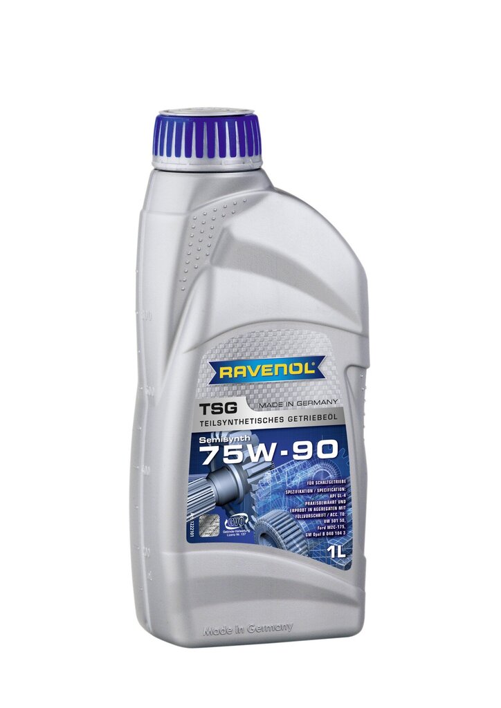 Vaihteistoöljy Ravenol TSG 75W-90, 1L hinta ja tiedot | Voiteluöljyt ja -nesteet | hobbyhall.fi