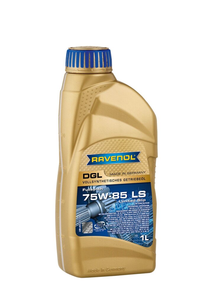 Vaihteistoöljy Ravenol DGL 75W-85 GL5 LS, 1L hinta ja tiedot | Voiteluöljyt ja -nesteet | hobbyhall.fi