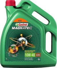 Castrol Magnatec 10W-40 A3/B4, 5 litraa hinta ja tiedot | Moottoriöljyt | hobbyhall.fi