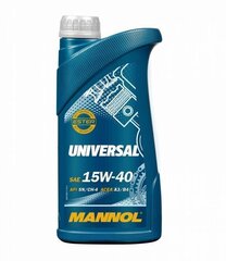 Mannol Universal 15W-40 API SG/CD Motorenöl, 1 L hinta ja tiedot | Moottoriöljyt | hobbyhall.fi