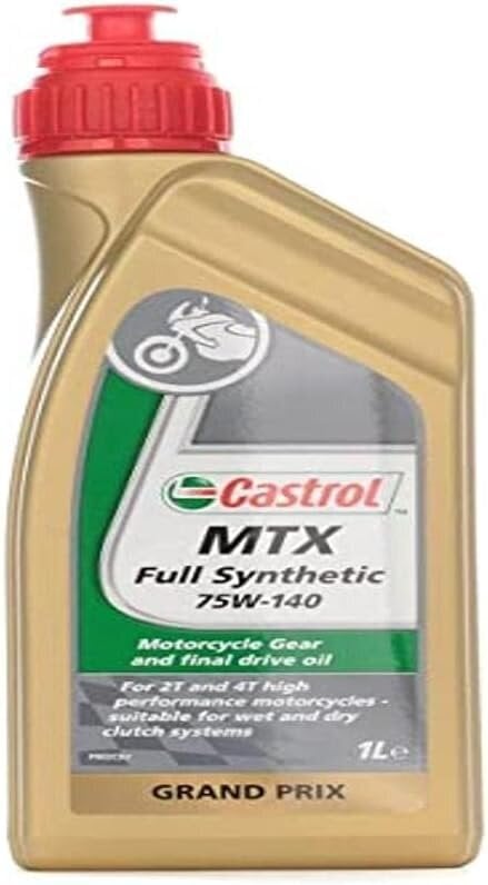 Castrol -synteesivaihdeöljyt MTX Full Synteettinen SAE 75W -140 1L pullo hinta ja tiedot | Moottoriöljyt | hobbyhall.fi