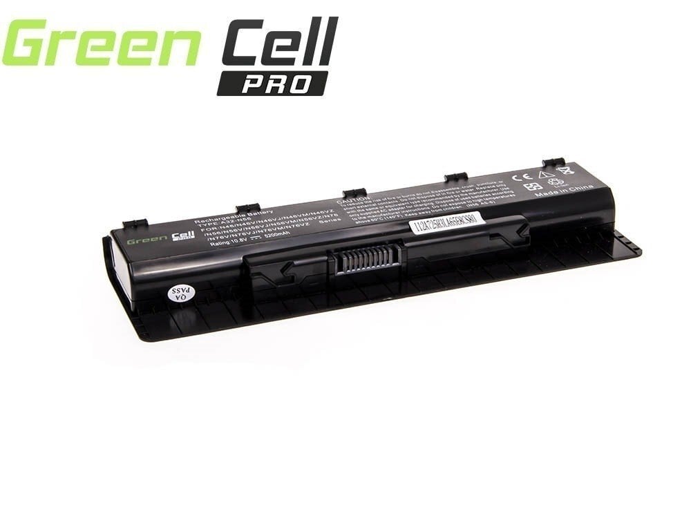 Green Cell Pro Laptop Battery for Asus G56 N46 N56 N56DP N56V N56VM N56VZ N76 hinta ja tiedot | Kannettavien tietokoneiden akut | hobbyhall.fi