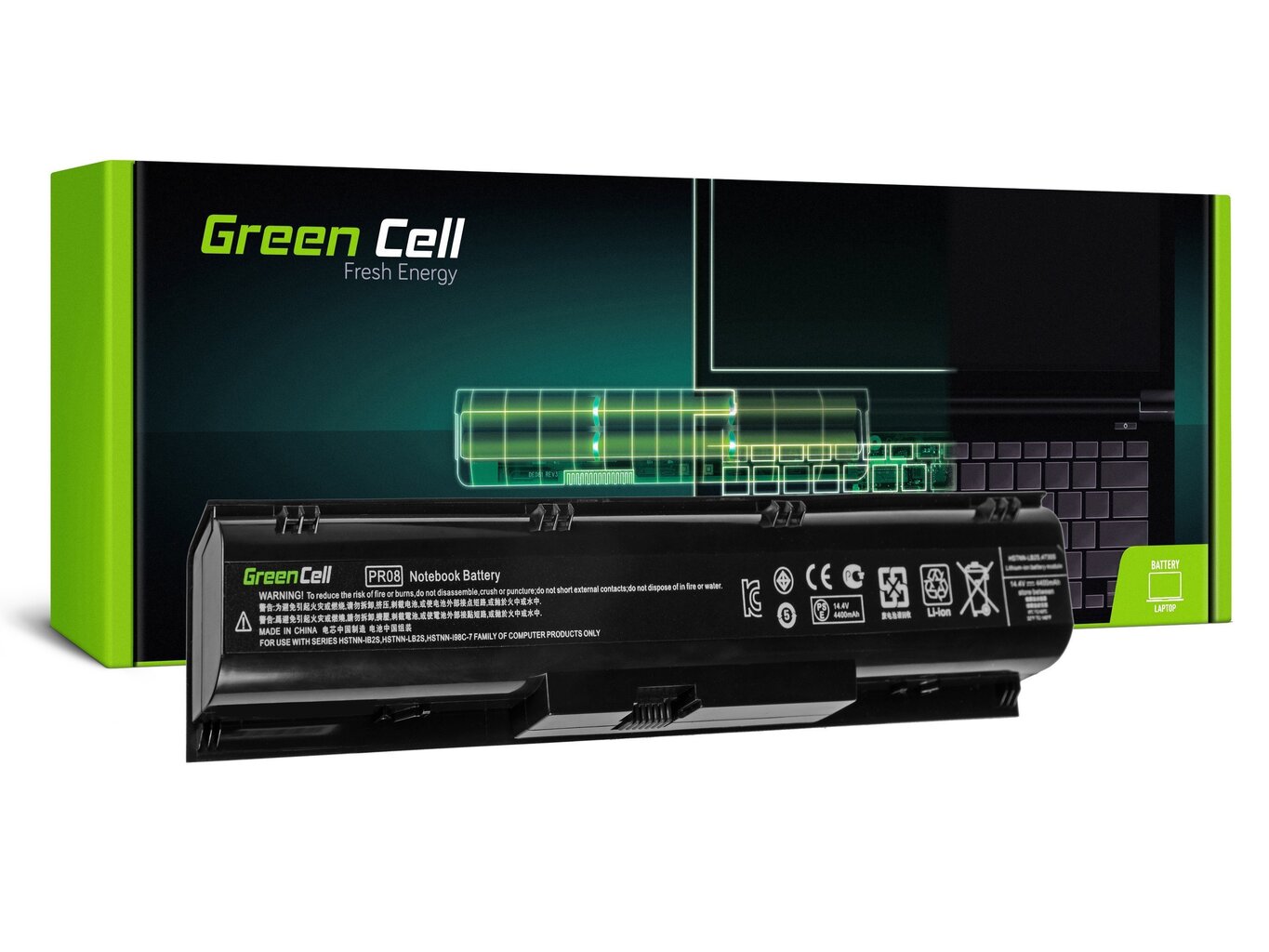 Green Cell Laptop Battery for HP ProBook 4730 4740 hinta ja tiedot | Kannettavien tietokoneiden akut | hobbyhall.fi