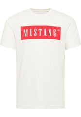 Mustang miesten T-paita 1014749*2084, valkoinen punainen 4058823655224 hinta ja tiedot | Miesten T-paidat | hobbyhall.fi