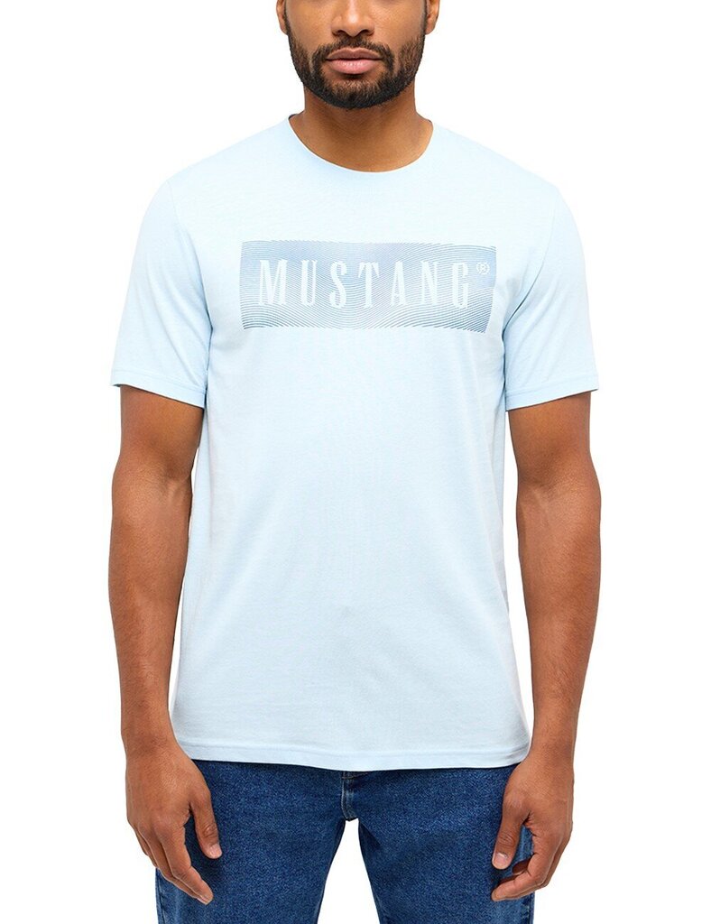 Mustang miesten T-paita 1014937*5334, sininen 4058823713191 hinta ja tiedot | Miesten T-paidat | hobbyhall.fi