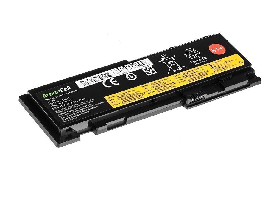 Green Cell Battery for Lenovo ThinkPad T420s T420si hinta ja tiedot | Kannettavien tietokoneiden akut | hobbyhall.fi