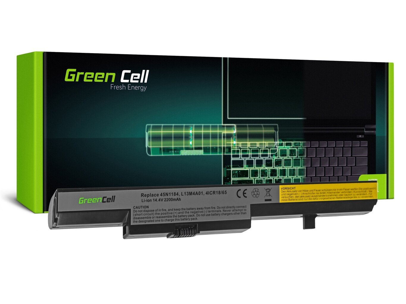 Green Cell Laptop Battery for Lenovo B40 B50 G550s N40 N50 hinta ja tiedot | Kannettavien tietokoneiden akut | hobbyhall.fi