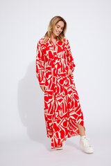 Only naisten mekko 15315463*01, punainen/luonnonvalkoinen 5715512023823 hinta ja tiedot | Mekot | hobbyhall.fi