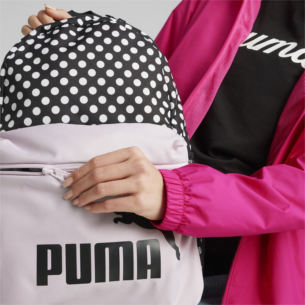 Puma reppu Phase AOP 079948*08, musta/r hinta ja tiedot | Urheilukassit ja reput | hobbyhall.fi