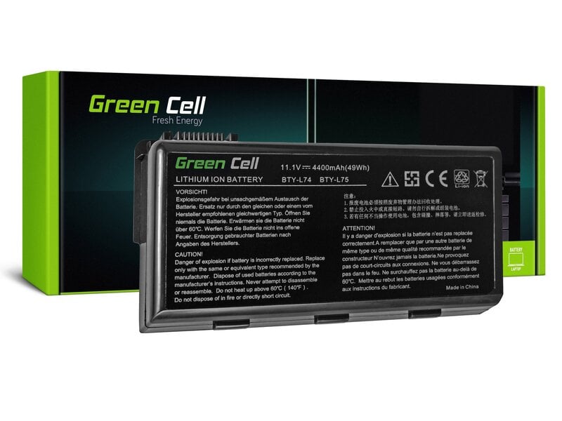 Green Cell Laptop Battery for MSI A6000 CR500 CR600 CR700 CX500 CX600