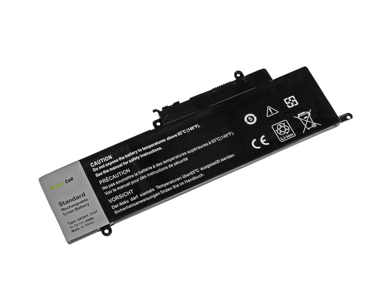 Green Cell Laptop Battery for Dell Inspiron 11 3147 3148 3152 3153 3157 3158 13 7347 7348 7352 7353 7359 15 7558 7568 hinta ja tiedot | Kannettavien tietokoneiden akut | hobbyhall.fi