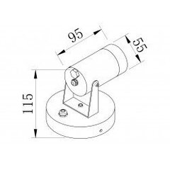 Maytoni ulkoseinävalaisin Scope O025WL-01B Musta hinta ja tiedot | Maytoni Piha ja puutarha | hobbyhall.fi