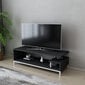 TV-taso, Asir, 120x44,6x37,6 cm, valkoinen/harmaa hinta ja tiedot | TV-tasot | hobbyhall.fi