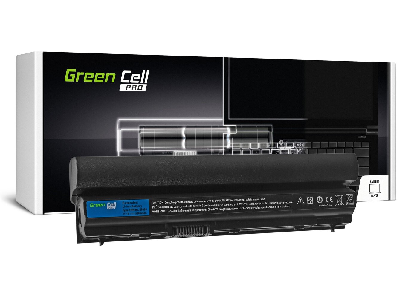 Green Cell Pro Laptop Battery for Dell Latitude E6220 E6230 E6320 E6330 hinta ja tiedot | Kannettavien tietokoneiden akut | hobbyhall.fi