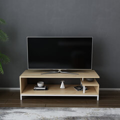 TV-taso, Asir, 120x44,6x37,6 cm, valkoinen/beige hinta ja tiedot | TV-tasot | hobbyhall.fi