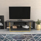 TV-taso, Asir, 120x35,2x40,2 cm, musta/kulta hinta ja tiedot | TV-tasot | hobbyhall.fi