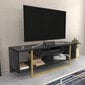 TV-taso, Asir, 120x35,2x40,2 cm, musta/kulta hinta ja tiedot | TV-tasot | hobbyhall.fi