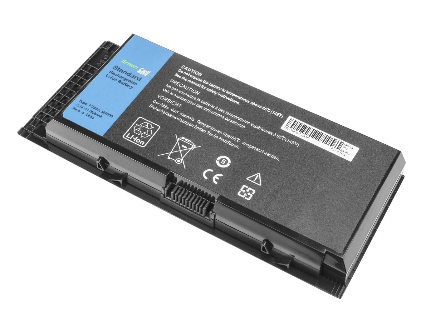 Green Cell PRO Laptop Battery FV993 for Dell Precision M4600 M4700 M4800 M6600 M6700 hinta ja tiedot | Kannettavien tietokoneiden akut | hobbyhall.fi