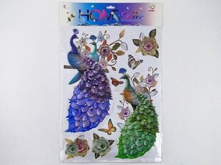 3D-seinätarroja, riikinkukkoja, perhosia, kukkia hinta ja tiedot | Tyttöjen lelut | hobbyhall.fi