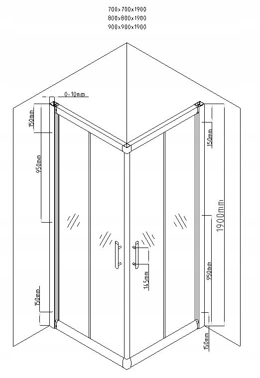 Puolipyöreä suihkukaappi Mexen Rio F altaalla ja sifonilla, 70x70,80x80,90x90cm, musta/läpikuultava+musta hinta ja tiedot | Suihkukaapit ja suihkunurkat | hobbyhall.fi