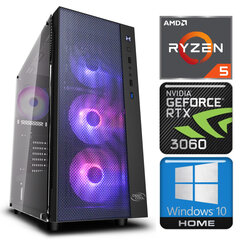 Intop Ryzen 5 5600X 8GB 240SSD M.2 NVME+2TB RTX3060 12GB WIN10 hinta ja tiedot | Pöytätietokoneet | hobbyhall.fi