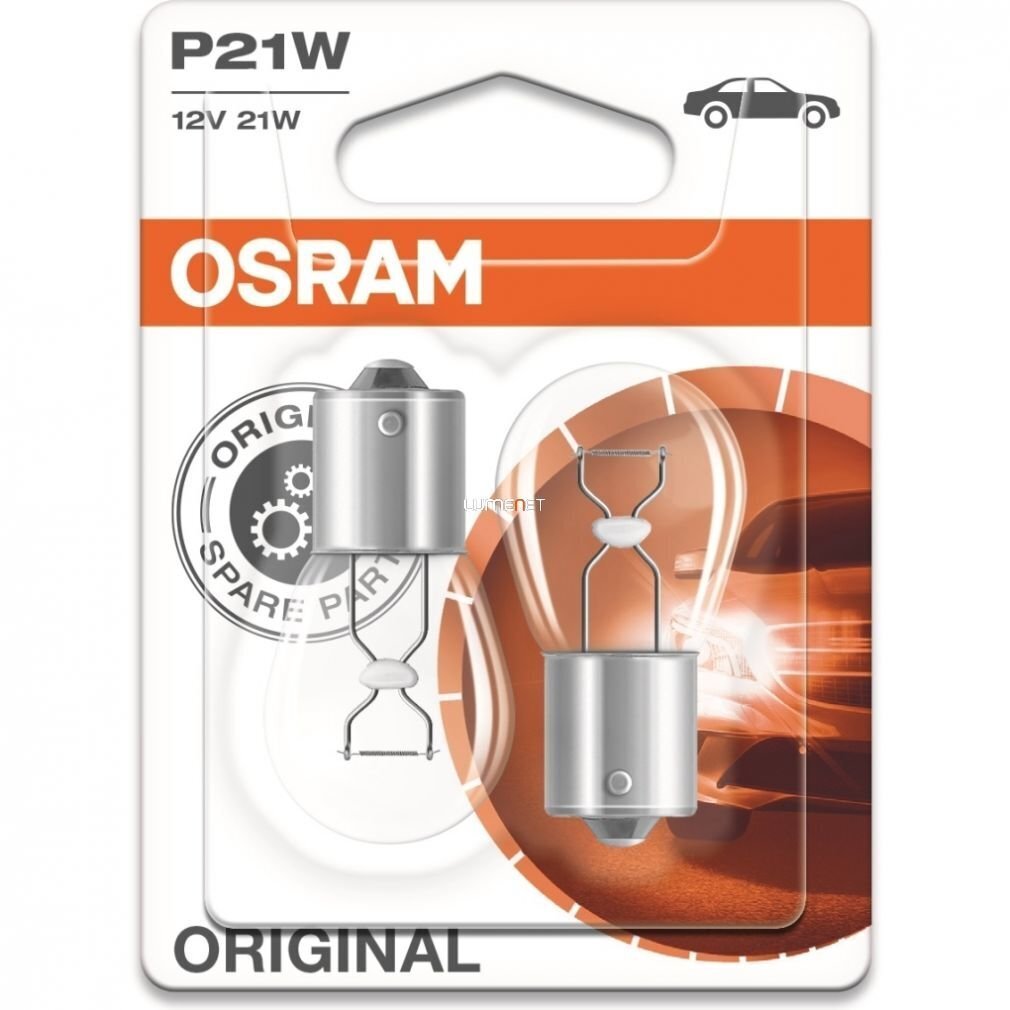 Osram Polttimo 12V 21W BA15s (2 kpl) hinta ja tiedot | Polttimot | hobbyhall.fi