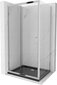 Suihkukaappi Mexen Apia altaalla ja sifonilla, Chrome+Black/Chrome, 110x70,80,90,100 cm hinta ja tiedot | Suihkukaapit ja suihkunurkat | hobbyhall.fi