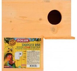 Pesälaatikko Zolux Duplex 250, ruskea hinta ja tiedot | Lintulaudat ja lintuhäkit | hobbyhall.fi