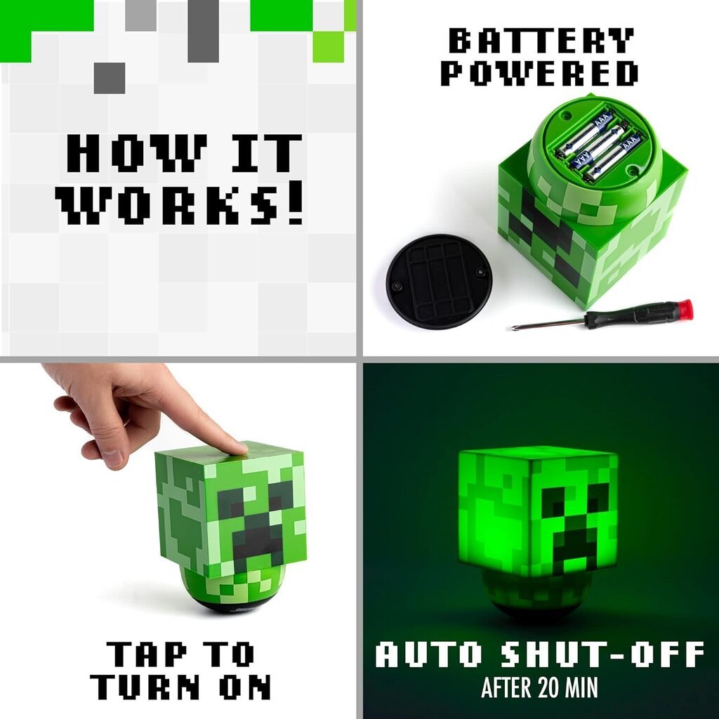 Paladone Minecraft Creeper Sway valaisin hinta ja tiedot | Pöytävalaisimet | hobbyhall.fi