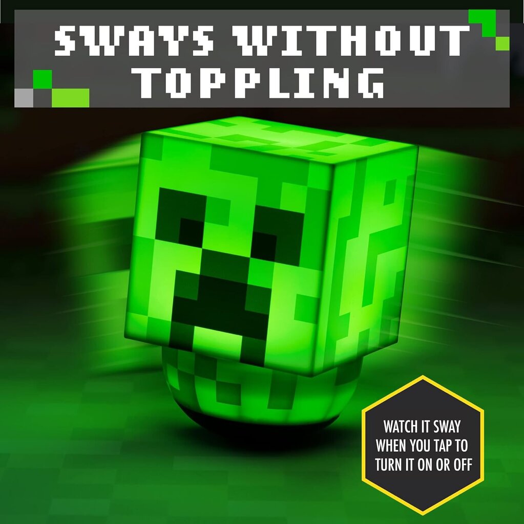 Paladone Minecraft Creeper Sway valaisin hinta ja tiedot | Pöytävalaisimet | hobbyhall.fi