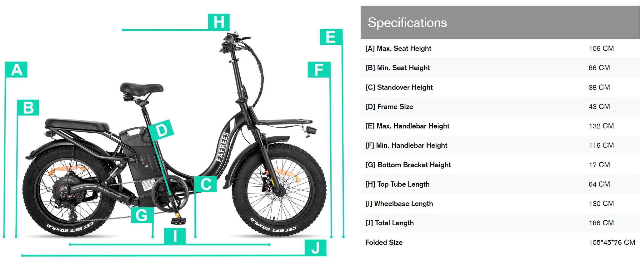 Sähköpyörä Fafrees F20 X-Max, 20", valkoinen, 750W, 30Ah Samsung hinta ja tiedot | Sähköpyörät | hobbyhall.fi