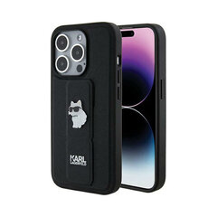 KARL LAGERFELD Choupette Pin iPhone 14 Pro Max, 6,7", Musta hinta ja tiedot | Puhelimen kuoret ja kotelot | hobbyhall.fi