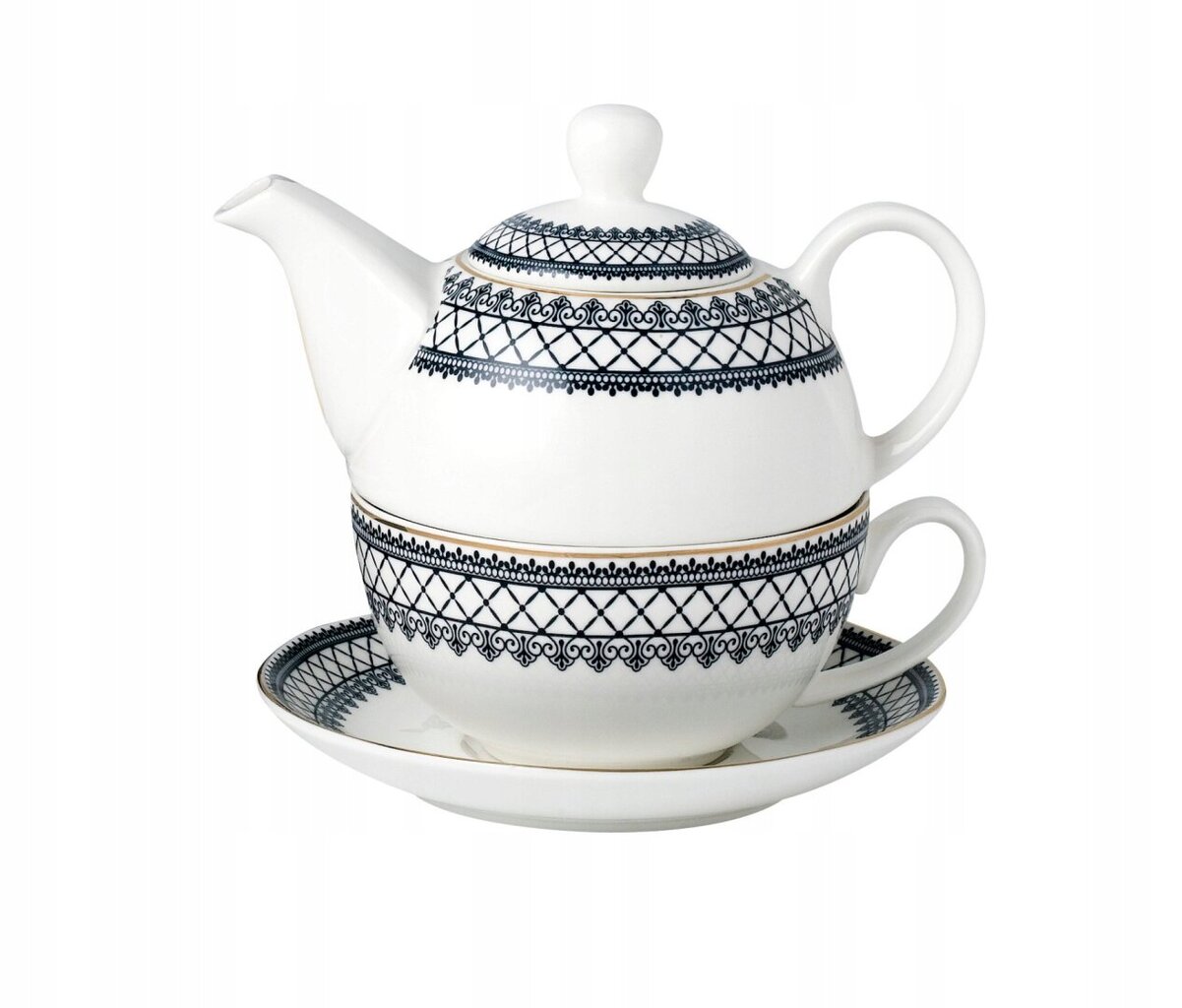 Teeastiasto, kuppi, 250 ml lautasella + teekannu, 400 ml hinta ja tiedot | Lasit, mukit ja kannut | hobbyhall.fi