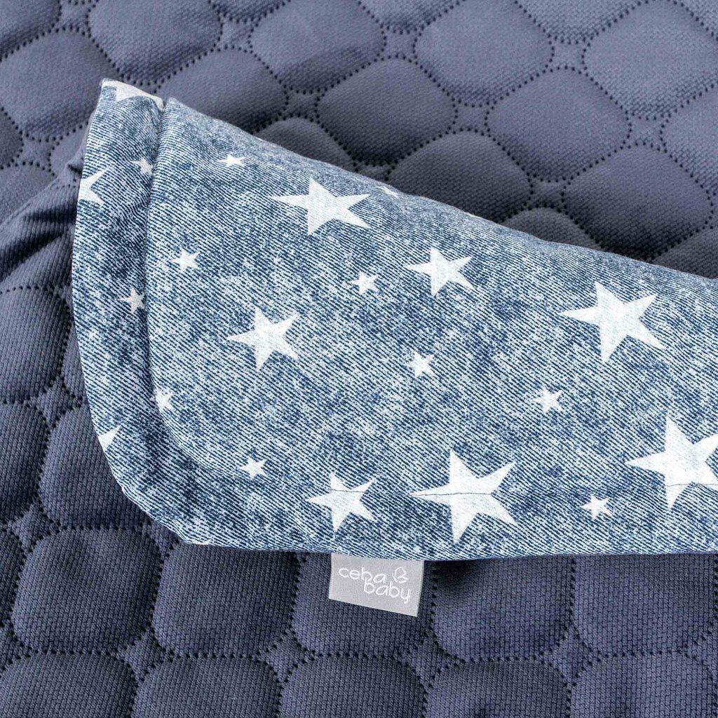 CebaBaby antklodės ir pagalvės rinkinys Blue Stars, 75x100, 2 dalių hinta ja tiedot | Vuodevaatteet lapsille | hobbyhall.fi