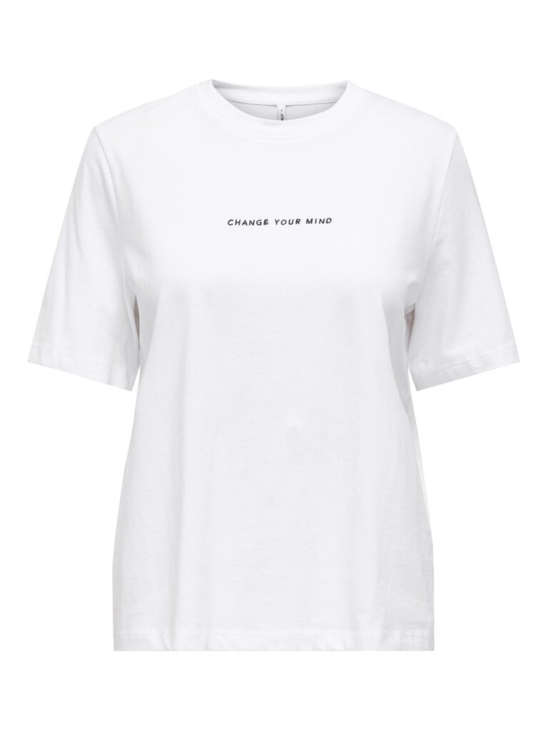 Only naisten T-paita 15316310*02, valkoinen 5715508178018 hinta ja tiedot | Naisten T-paidat | hobbyhall.fi