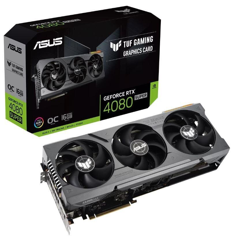 Asus TUF Gaming GeForce RTX 4080 Super (TUF-RTX4080S-O16G-GAMING) hinta ja tiedot | Näytönohjaimet | hobbyhall.fi