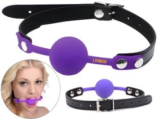 Suuhuuhtelu LIVMAN E-131 silikonipallolla hinta ja tiedot | BDSM ja fetissit | hobbyhall.fi