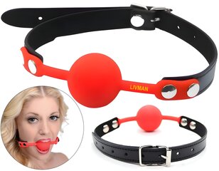 Suuhuuhtelu LIVMAN E-131 silikonipallolla hinta ja tiedot | BDSM ja fetissit | hobbyhall.fi